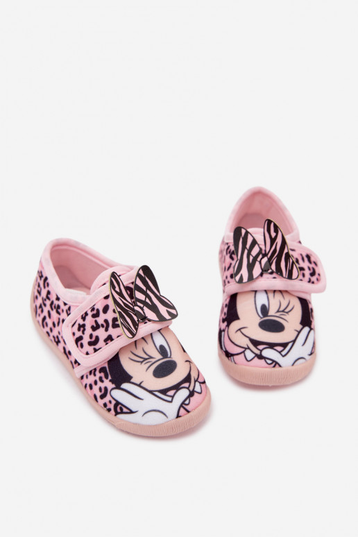 Ciabatte per bambini con velcro MINNIE MOUSE rosa