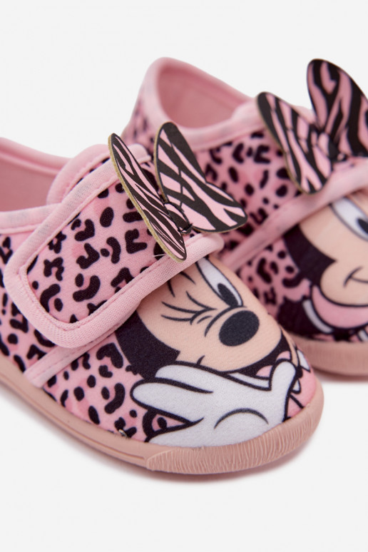 Ciabatte per bambini con velcro MINNIE MOUSE rosa