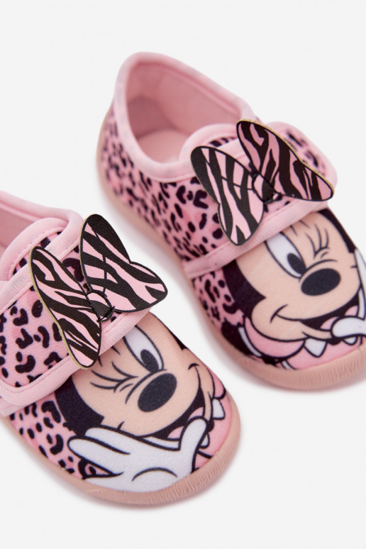 Ciabatte per bambini con velcro MINNIE MOUSE rosa