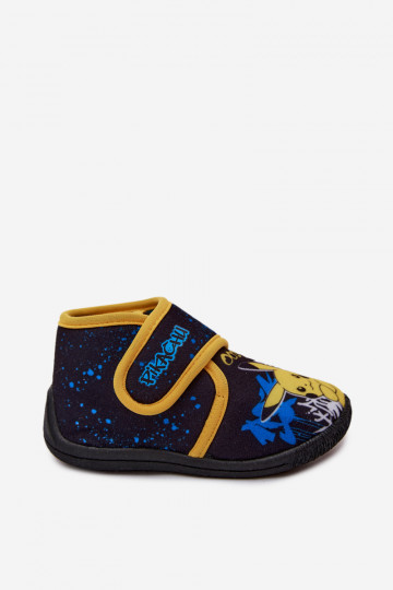 Ciabatte per ragazzi con velcro Pikachu gialle 2