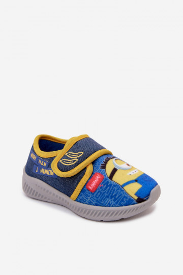 Ciabatte per bambini Minions blu-gialle