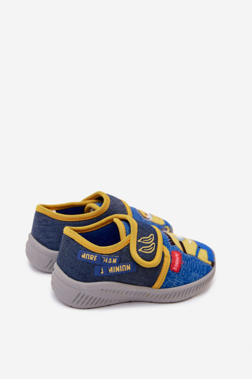 Ciabatte per bambini Minions blu-gialle
