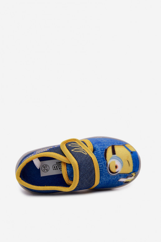 Ciabatte per bambini Minions blu-gialle