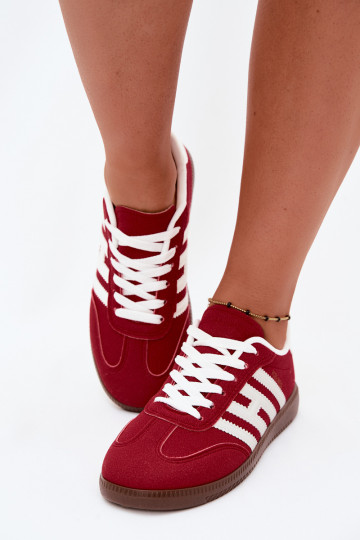 Sneakers da uomo rossi con cinturini Chrissy
