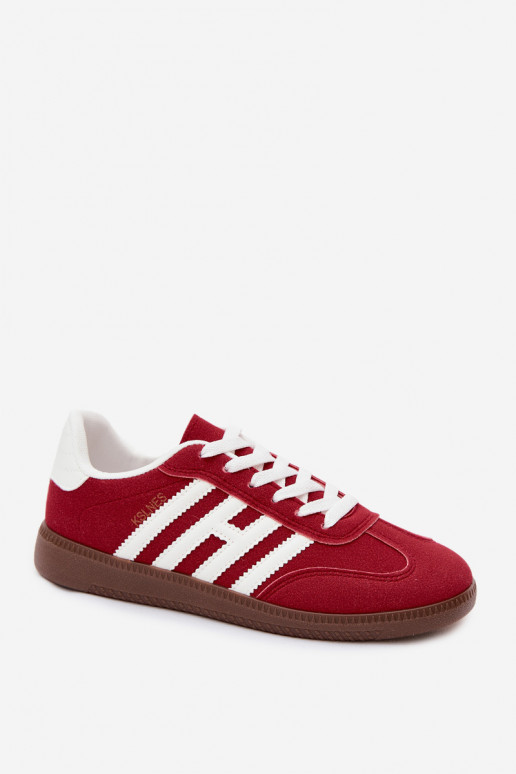 Sneakers da uomo rossi con cinturini Chrissy