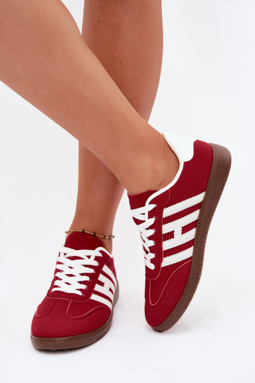 Sneakers da uomo rossi con cinturini Chrissy