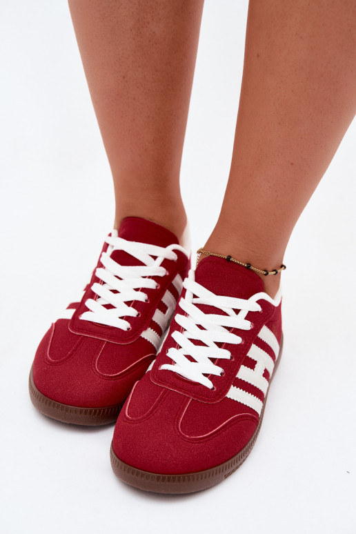 Sneakers da uomo rossi con cinturini Chrissy