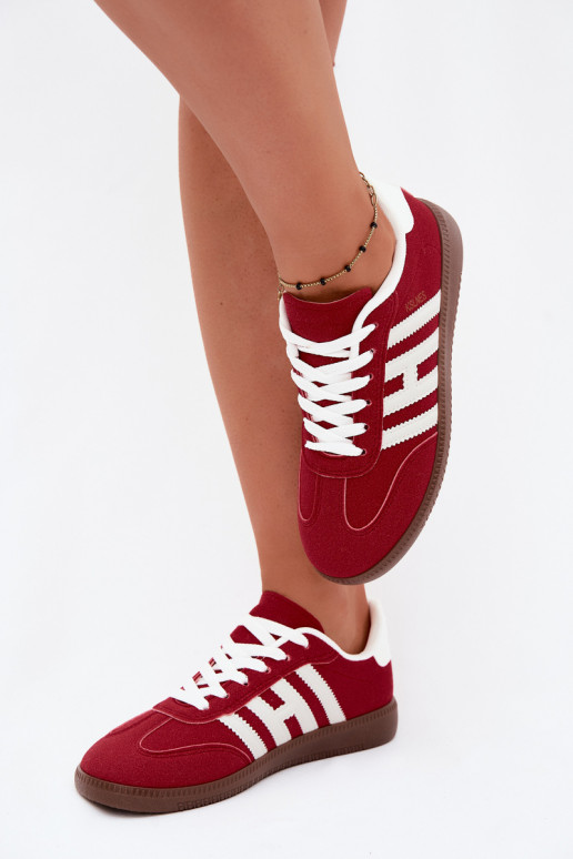 Sneakers da uomo rossi con cinturini Chrissy
