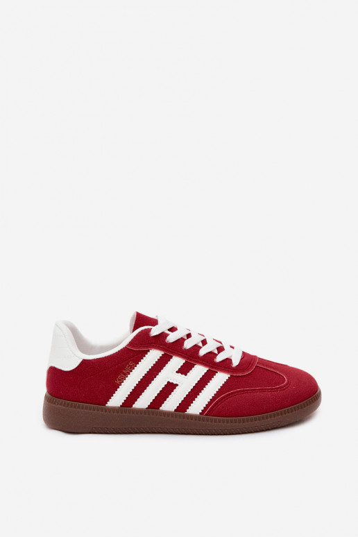 Sneakers da uomo rossi con cinturini Chrissy