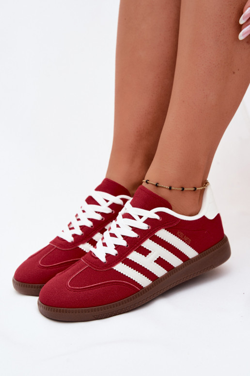 Sneakers da uomo rossi con cinturini Chrissy