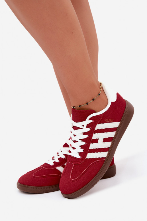 Sneakers da uomo rossi con cinturini Chrissy