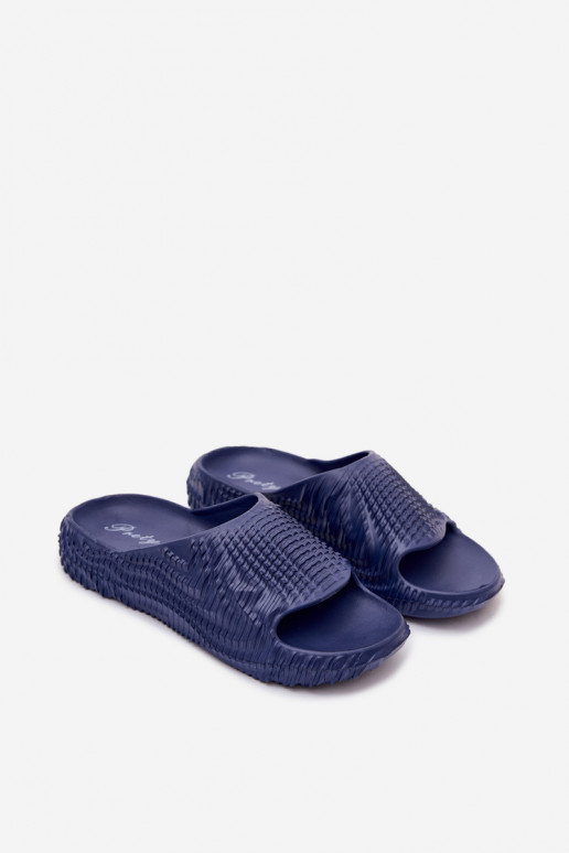 Pantofole leggere blu scuro da uomo Hilda
