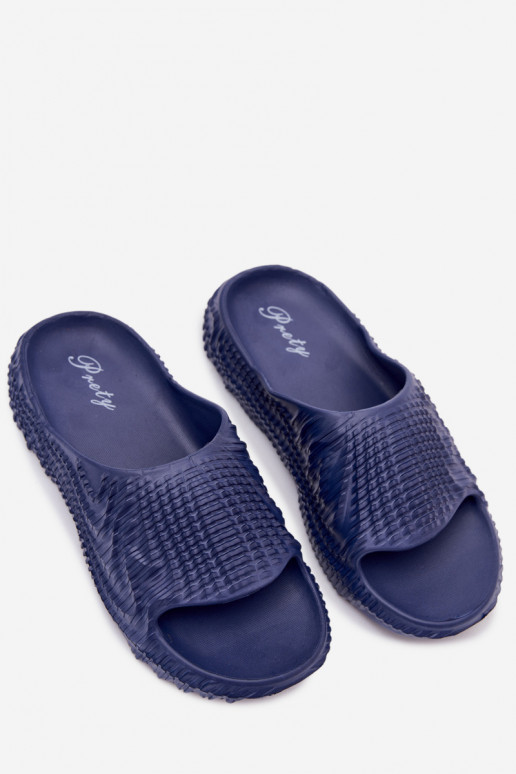 Pantofole leggere blu scuro da uomo Hilda