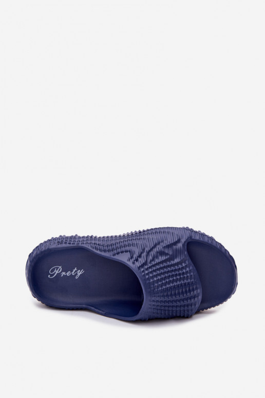 Pantofole leggere blu scuro da uomo Hilda