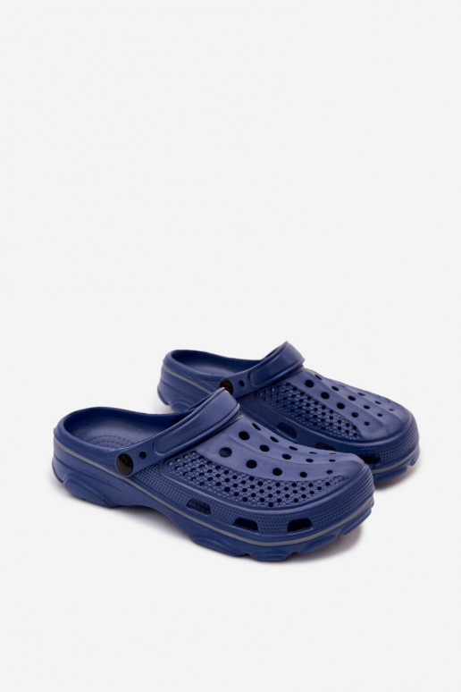 Zoccoli leggeri blu scuro da uomo Landry