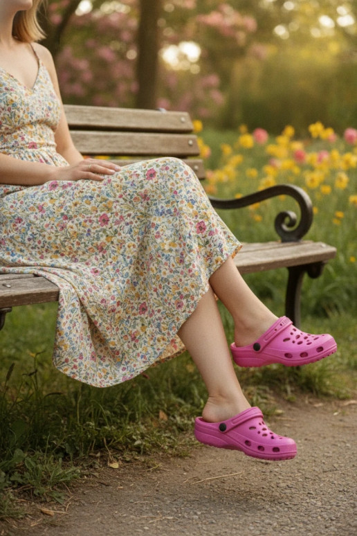 Zoccoli leggeri rosa da donna Parker