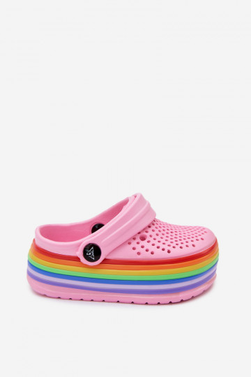 Zoccoli leggeri rosa per bambini con cinturini Tansy 2