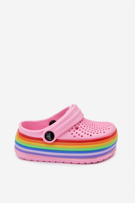 Zoccoli leggeri rosa per bambini con cinturini Tansy