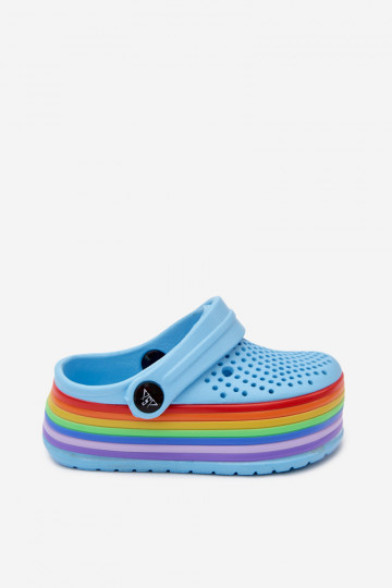 Zoccoli leggeri blu per bambini con cinturini Tansy 2