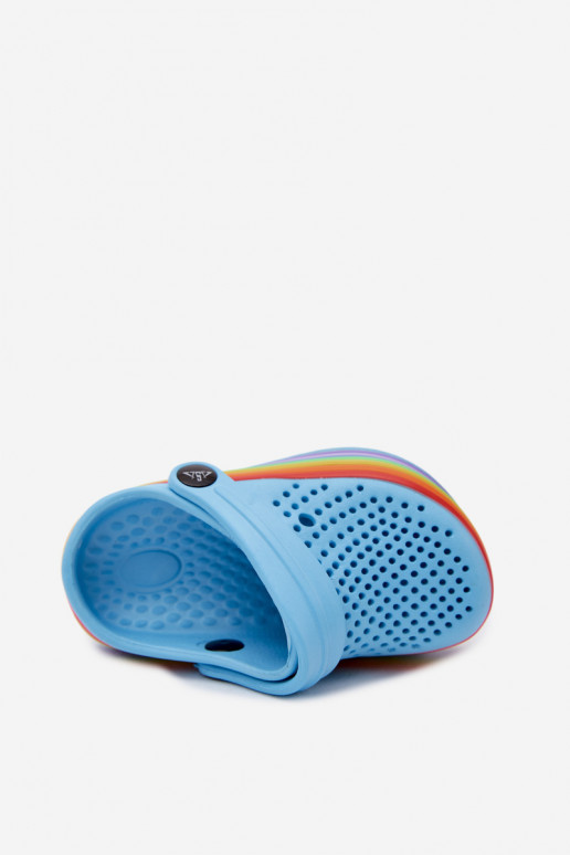 Zoccoli leggeri blu per bambini con cinturini Tansy