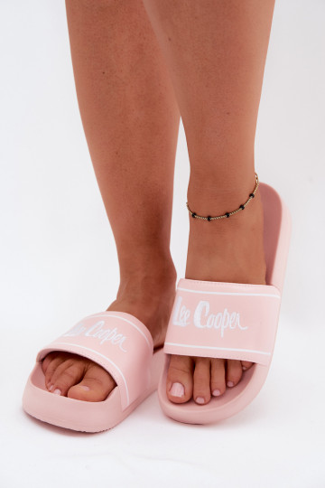 Pantofole rosa da donna con piattaforma Lee Cooper