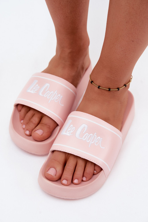 Pantofole rosa da donna con piattaforma Lee Cooper