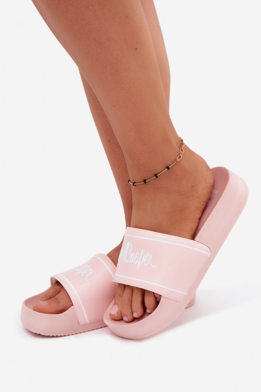 Pantofole rosa da donna con piattaforma Lee Cooper