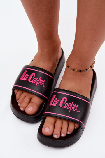 Pantofole nere da donna con piattaforma Lee Cooper 2