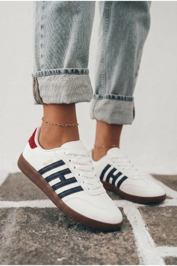Sneakers da uomo bianchi con cinturini Chrissy