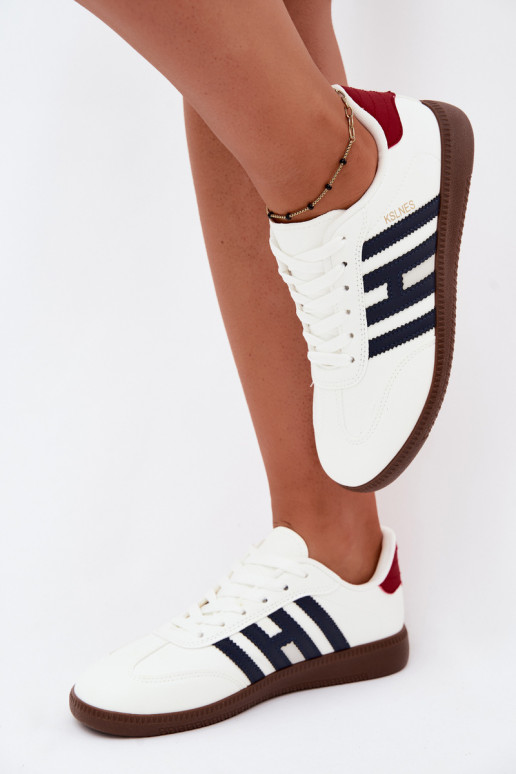 Sneakers da uomo bianchi con cinturini Chrissy