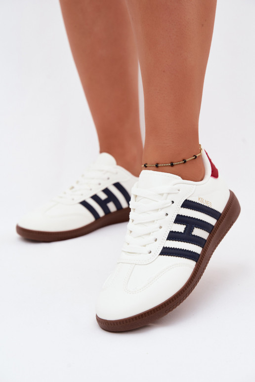 Sneakers da uomo bianchi con cinturini Chrissy