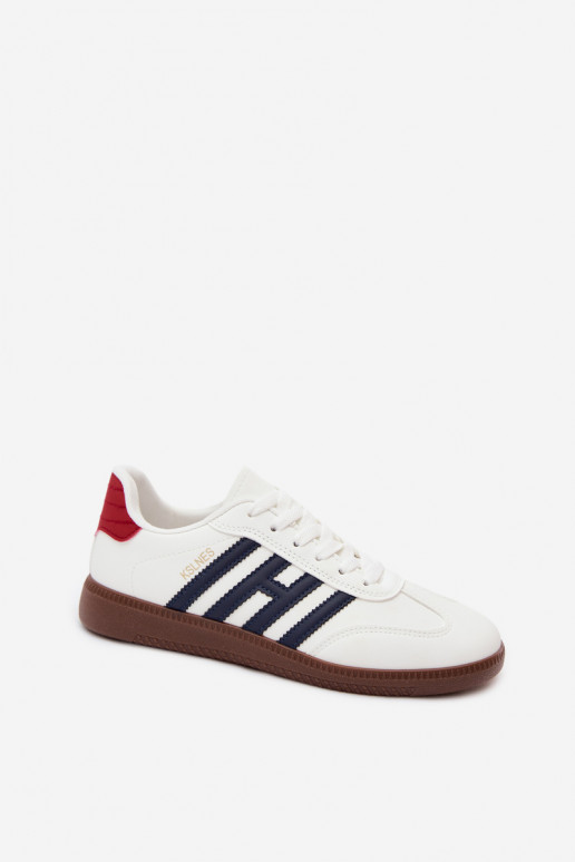 Sneakers da uomo bianchi con cinturini Chrissy