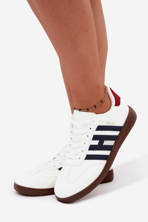 Sneakers da uomo bianchi con cinturini Chrissy