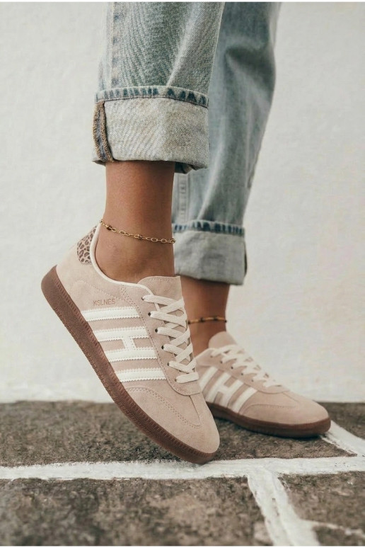 Sneakers da uomo color sabbia con cinturini Chrissy