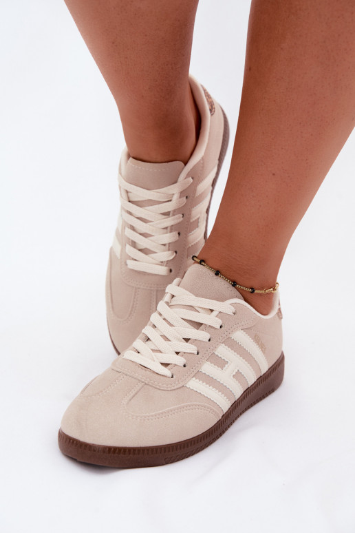 Sneakers da uomo color sabbia con cinturini Chrissy
