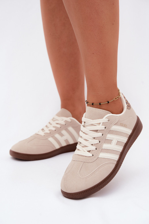 Sneakers da uomo color sabbia con cinturini Chrissy