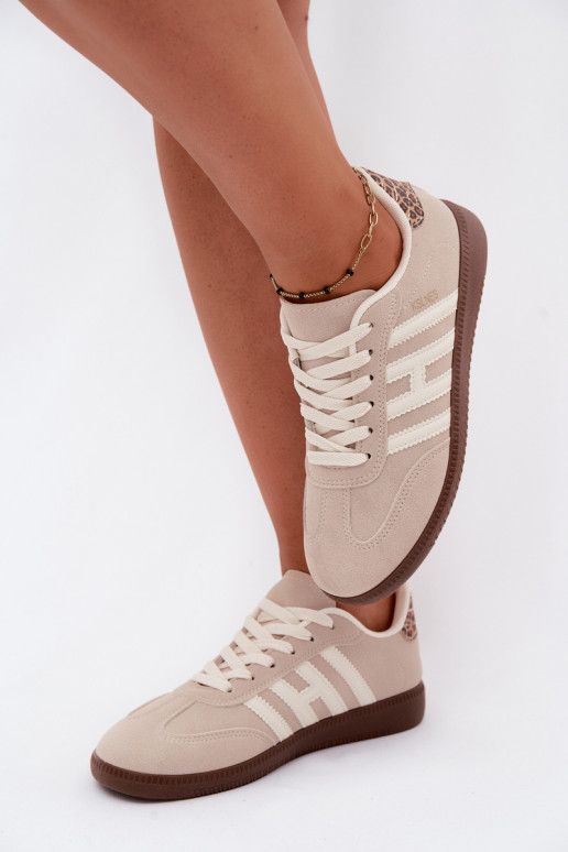 Sneakers da uomo color sabbia con cinturini Chrissy