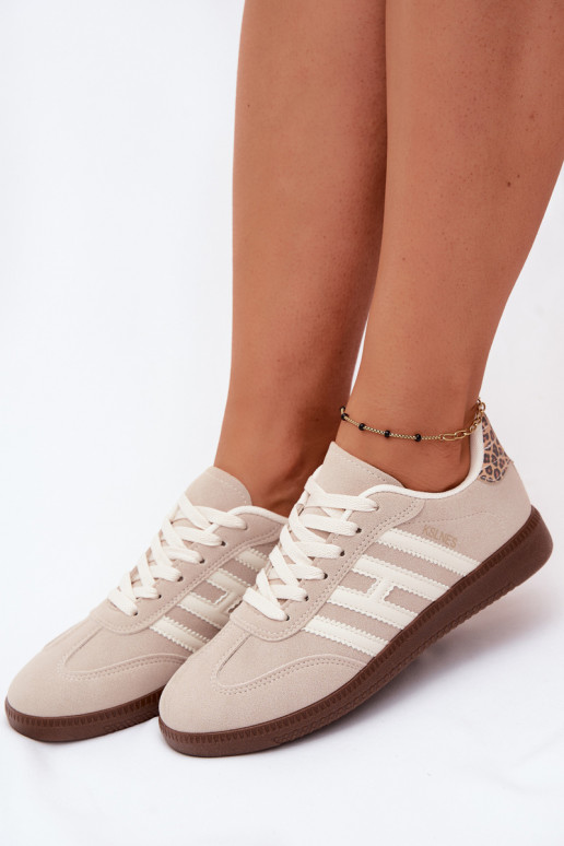 Sneakers da uomo color sabbia con cinturini Chrissy