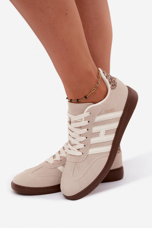 Sneakers da uomo color sabbia con cinturini Chrissy