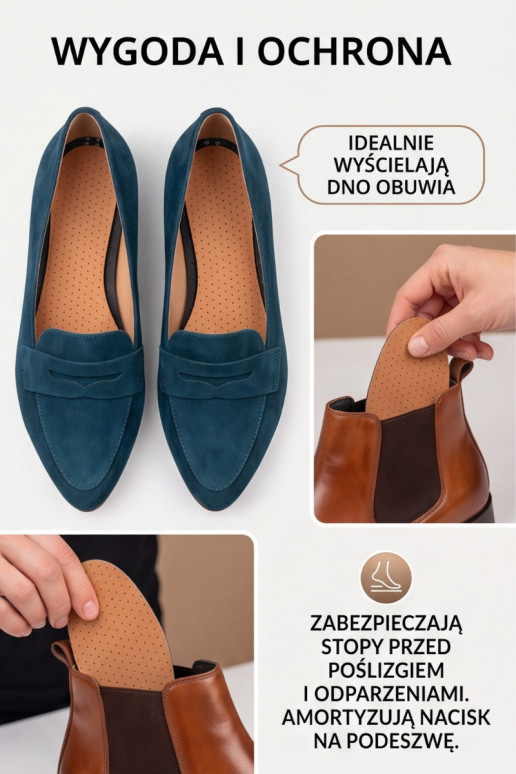 CORBBY UNILEDER solette universali in pelle