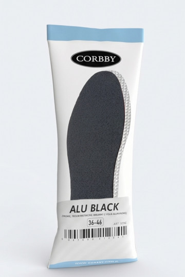 Corbby ALU BLACK Solette a tre strati con lamina di alluminio
