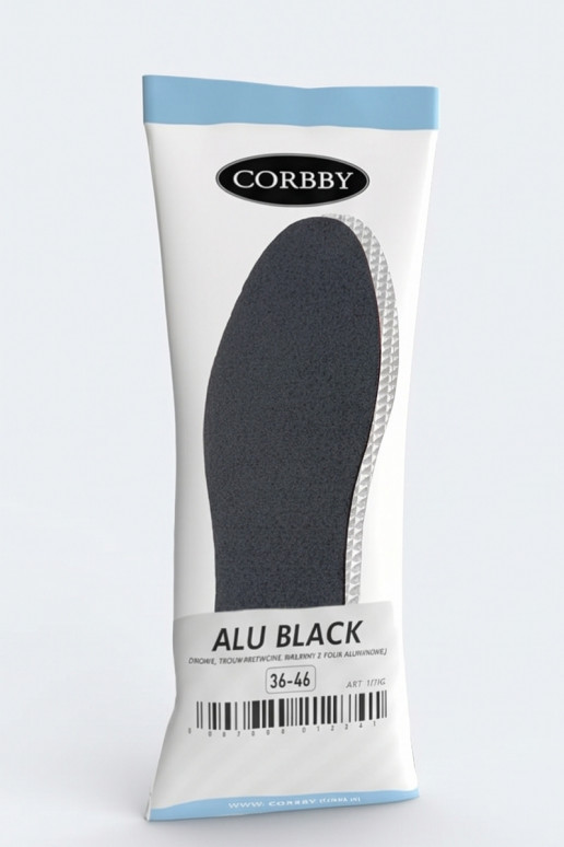 Corbby ALU BLACK Solette a tre strati con lamina di alluminio