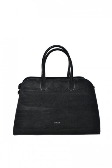 Borsa nera da donna in ecopelle scamosciata Big Star SS574007