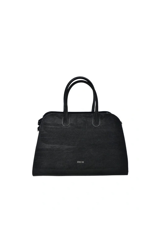Borsa nera da donna in ecopelle scamosciata Big Star SS574007