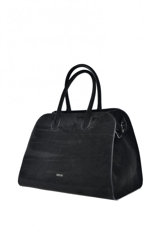 Borsa nera da donna in ecopelle scamosciata Big Star SS574007
