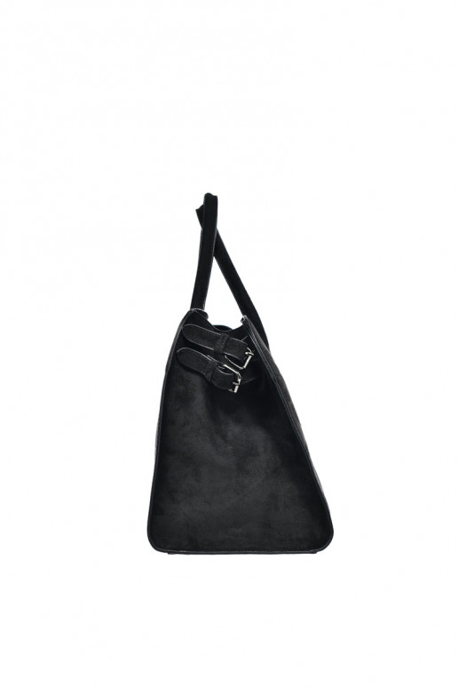 Borsa nera da donna in ecopelle scamosciata Big Star SS574007