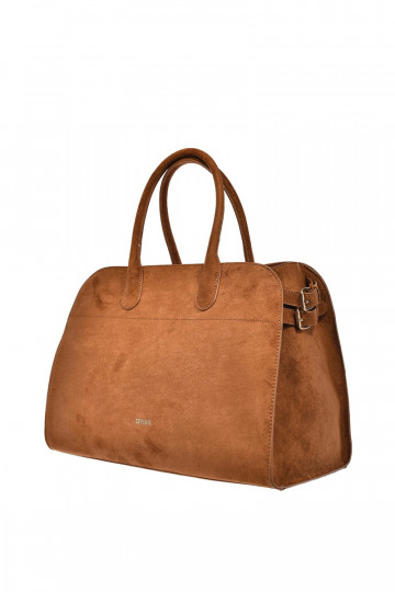 Borsa marrone da donna in ecopelle scamosciata Big Star SS574008
