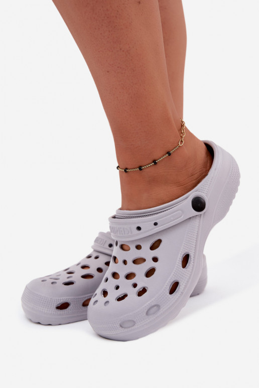 Zoccoli leggeri grigi da donna Parker