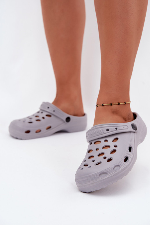 Zoccoli leggeri grigi da donna Parker