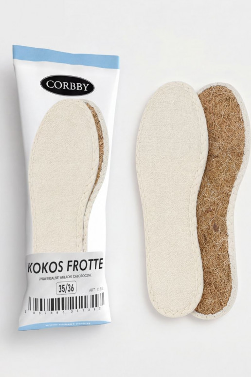 Corbby KOKOS FROTTE Solette per scarpe per tutte le stagioni
